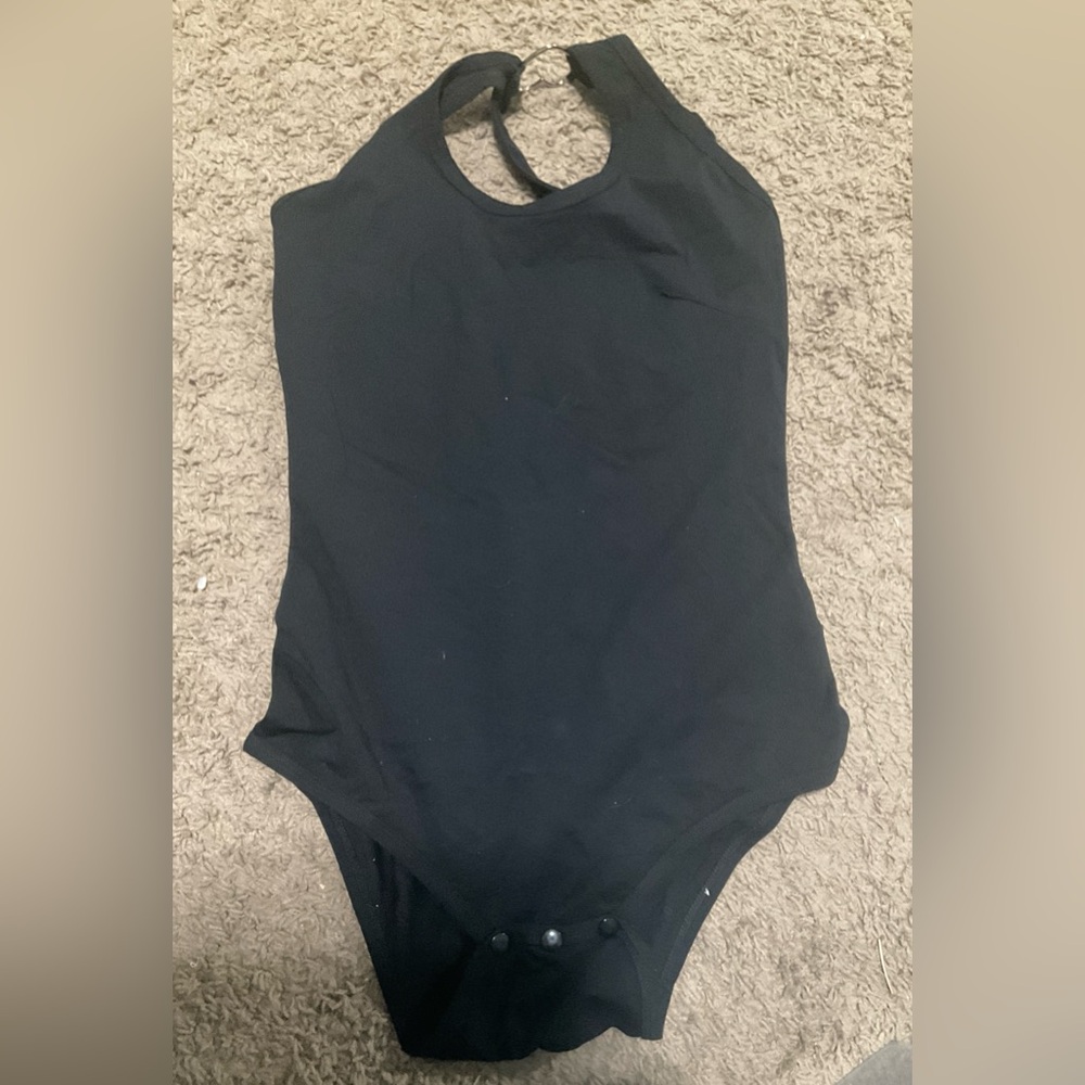 Classic Black womens leotard or bodysuit